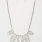 Marquise Rhinestone Link Metal Necklace
