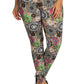 Plus Size Abstract Print, Full Length Leggings In A Slim Fitting Style With A Banded High Waist